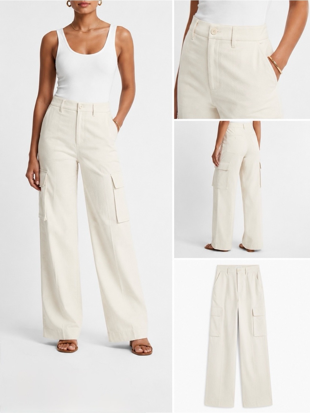 Super High Waisted Cargo Trouser Pant